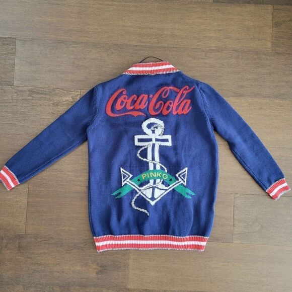 PINKO Coca Cola Knit Nautical Cardigan Sweater XS - Picture 9 of 12